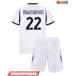 Lacne Dětský Futbalové dres Inter Milan Henrikh Mkhitaryan #22 2026-27 Krátky Rukáv - Preč (+ trenírky)